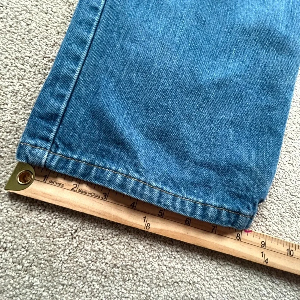 Levi's 550 Jeans Mens 38x30 Blue Denim Logo Medium Wash Straight Leg Streetwear‎